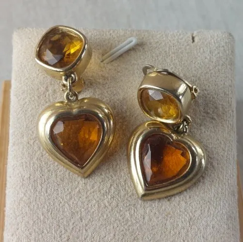 Ancienne paire de boucles d'oreilles, style haute couture, Sphinx