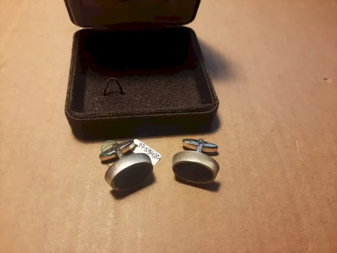 Ancienne Paire de Bouton de Manchette - MEKAN- En Argent 835