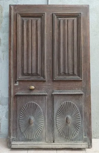 Ancienne porte Gothique en chêne