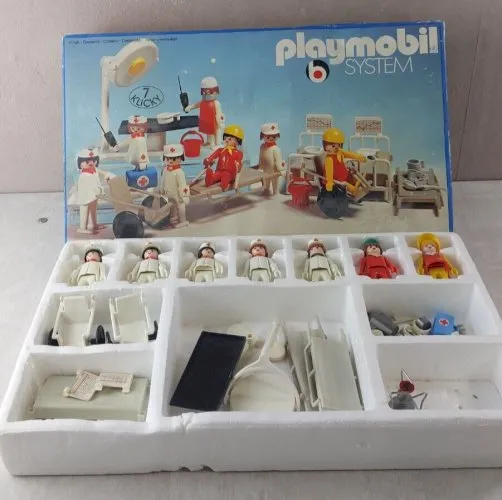 Ancienne salle dopération / hôpital, Playmobil 3404, vintage
