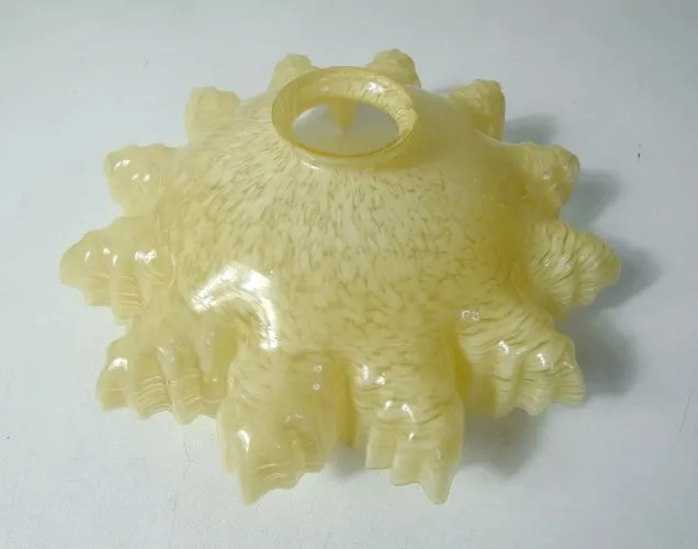 ancienne suspension abat jour verre de Clichy vintage