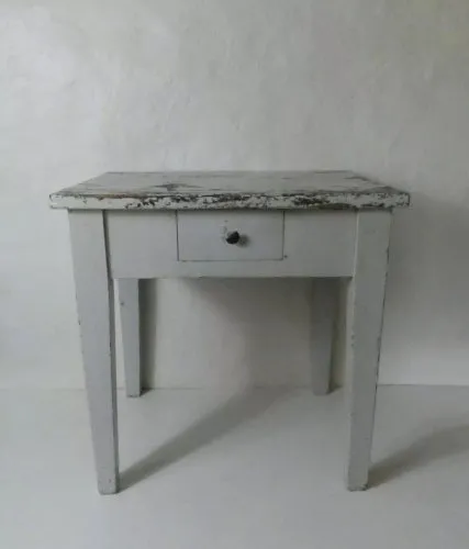 ancienne table dappoint en bois patine vintage