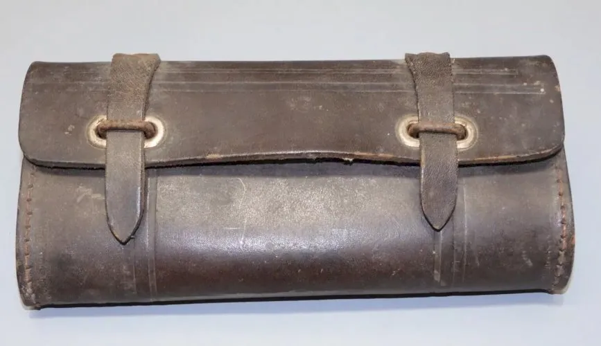 -ANCIENNE TROUSSE à OUTILS en CUIR pour vélo Collection cycles sans Outils  D