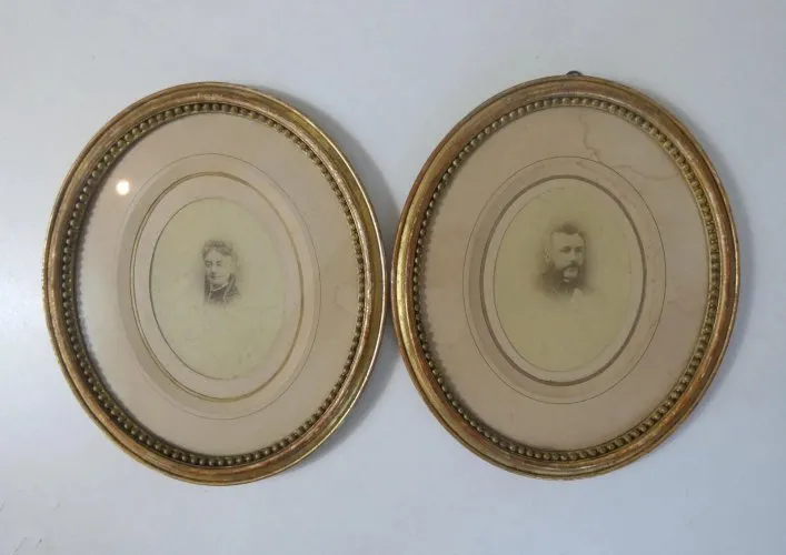 anciens cadres XIXème portaits photo marie louise