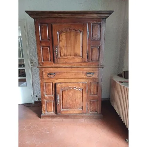 Armoire Noyer 2 Portes 1 Tiroir