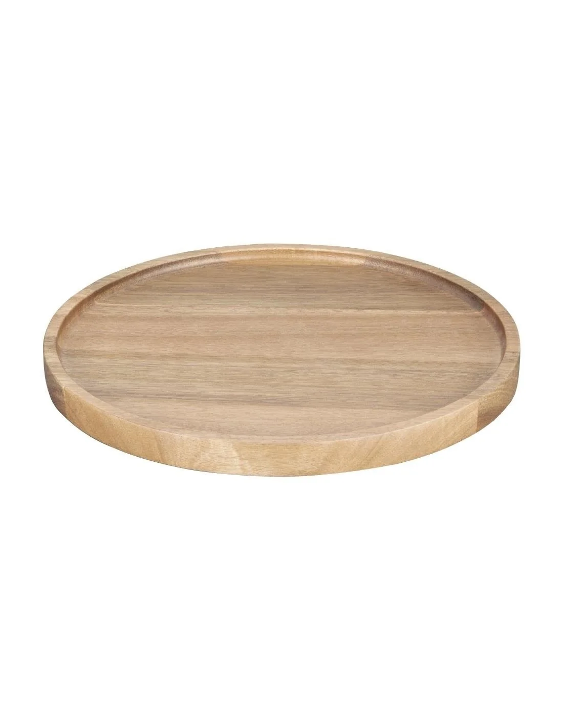 Assiette ronde en acacia Olympia 250mm