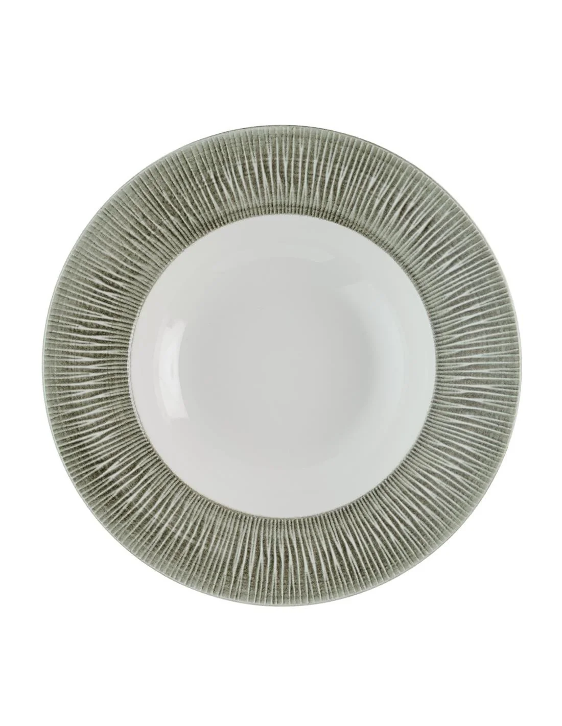 Assiettes àbord large Churchill Bamboo Ceramic Spinwash Alpine 280mm (Lot de 12)