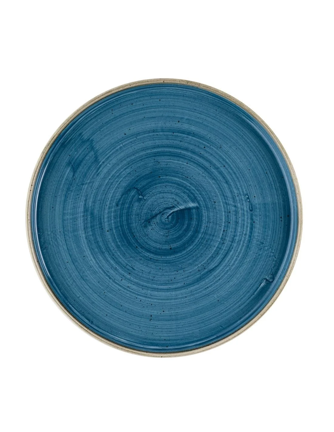 Assiettes avec rebord Churchill Stonecast Java Blue 260mm (Lot de 6)