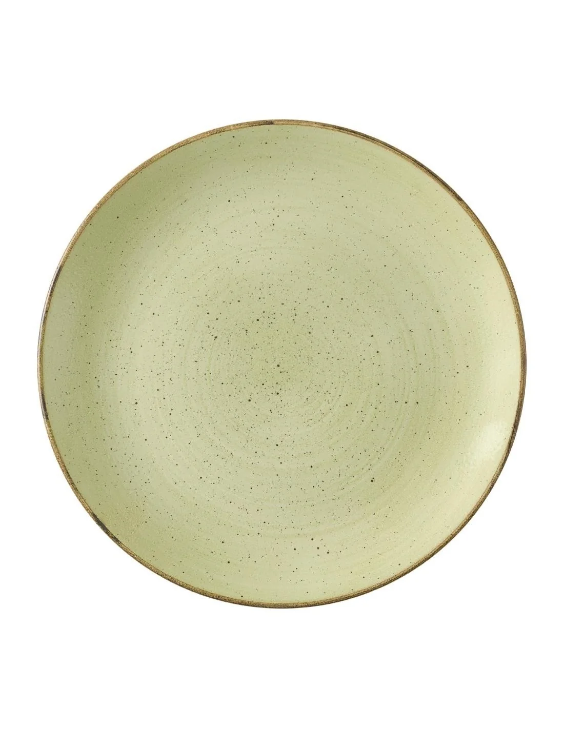 Assiettes avec rebord Churchill Stonecast Raw Green Evolve 285mm (Lot de 12)