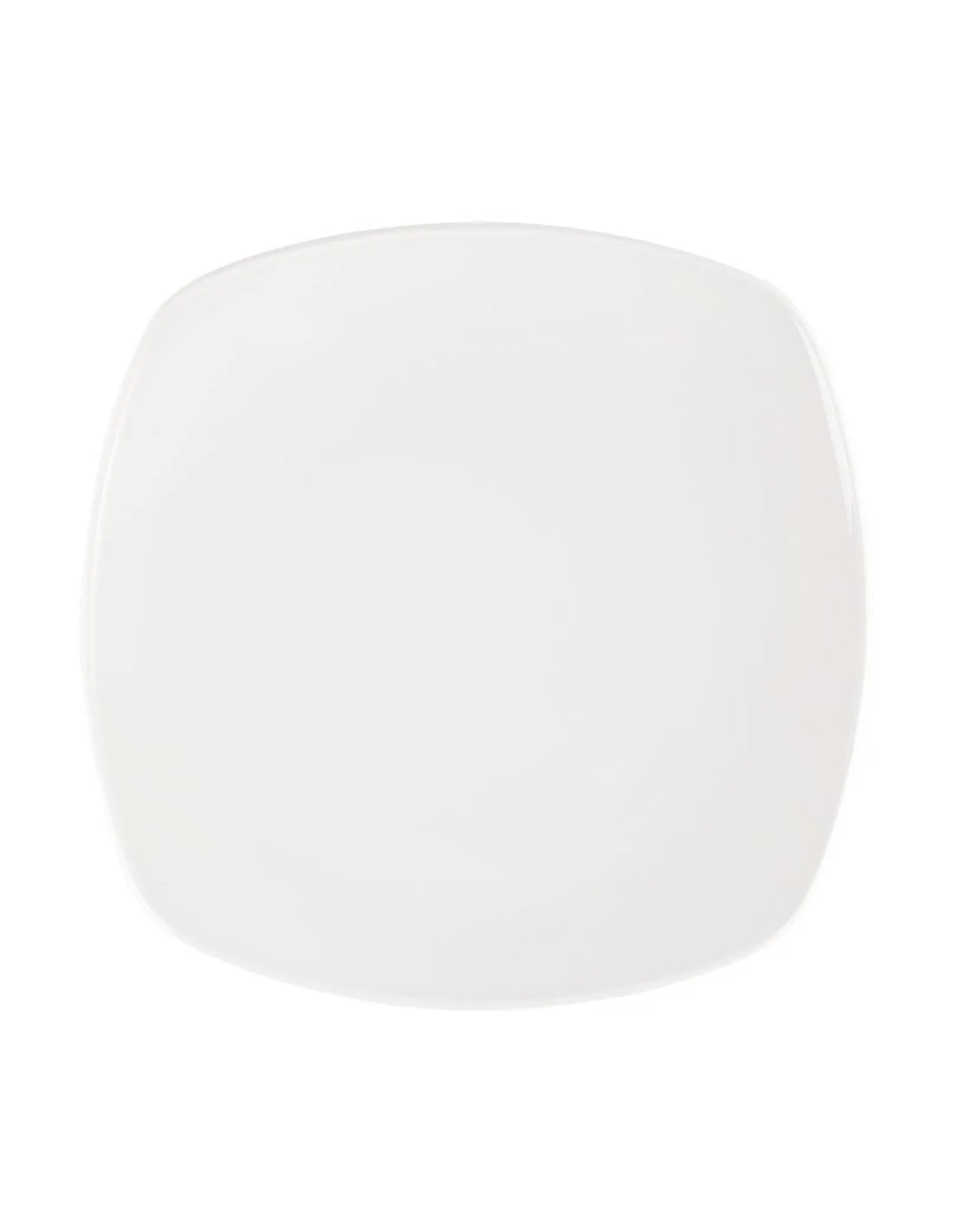 Assiettes blanches Churchill Plain Whiteware X squared 252mm (lot de 12)