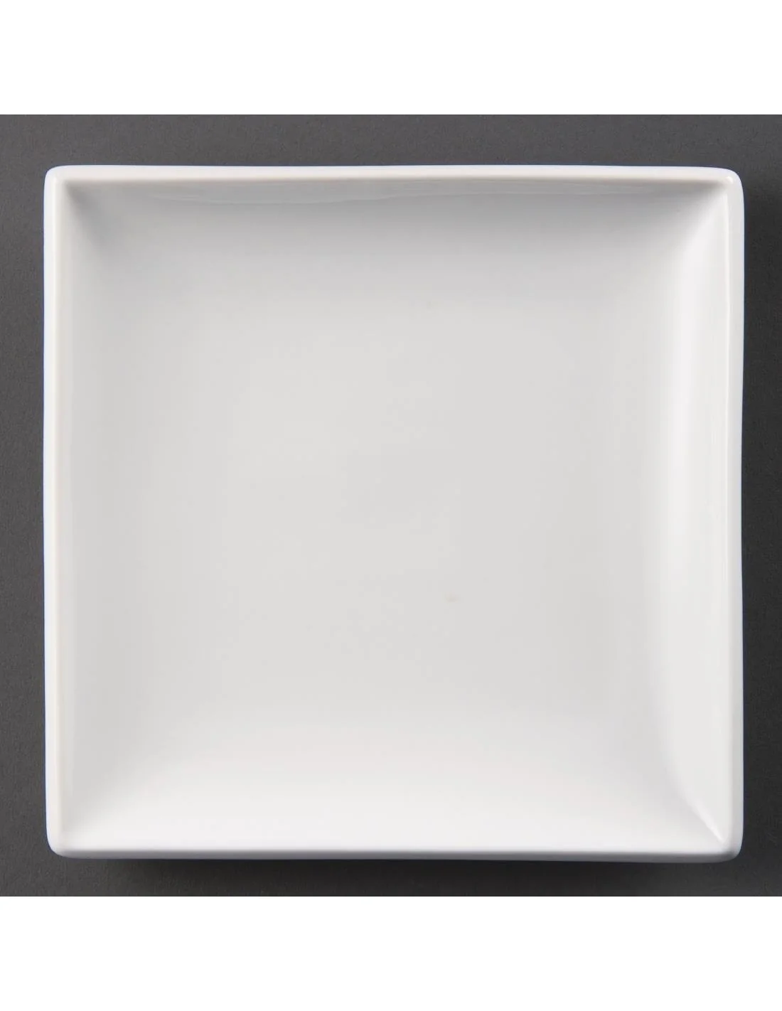 Assiettes carrées blanches Olympia Whiteware 180mm (lot de 12)
