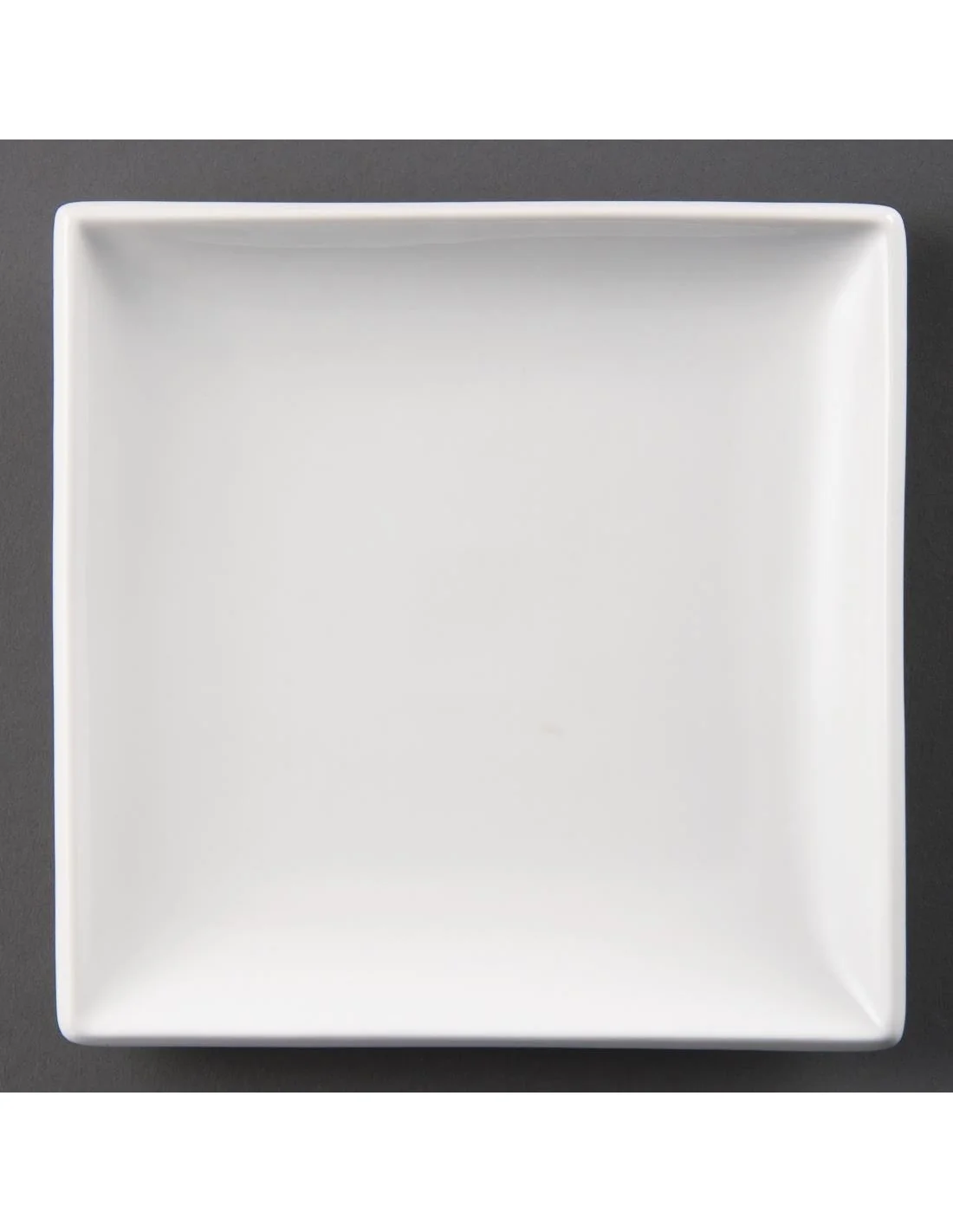 Assiettes carrées blanches Olympia Whiteware 240mm (lot de 12)