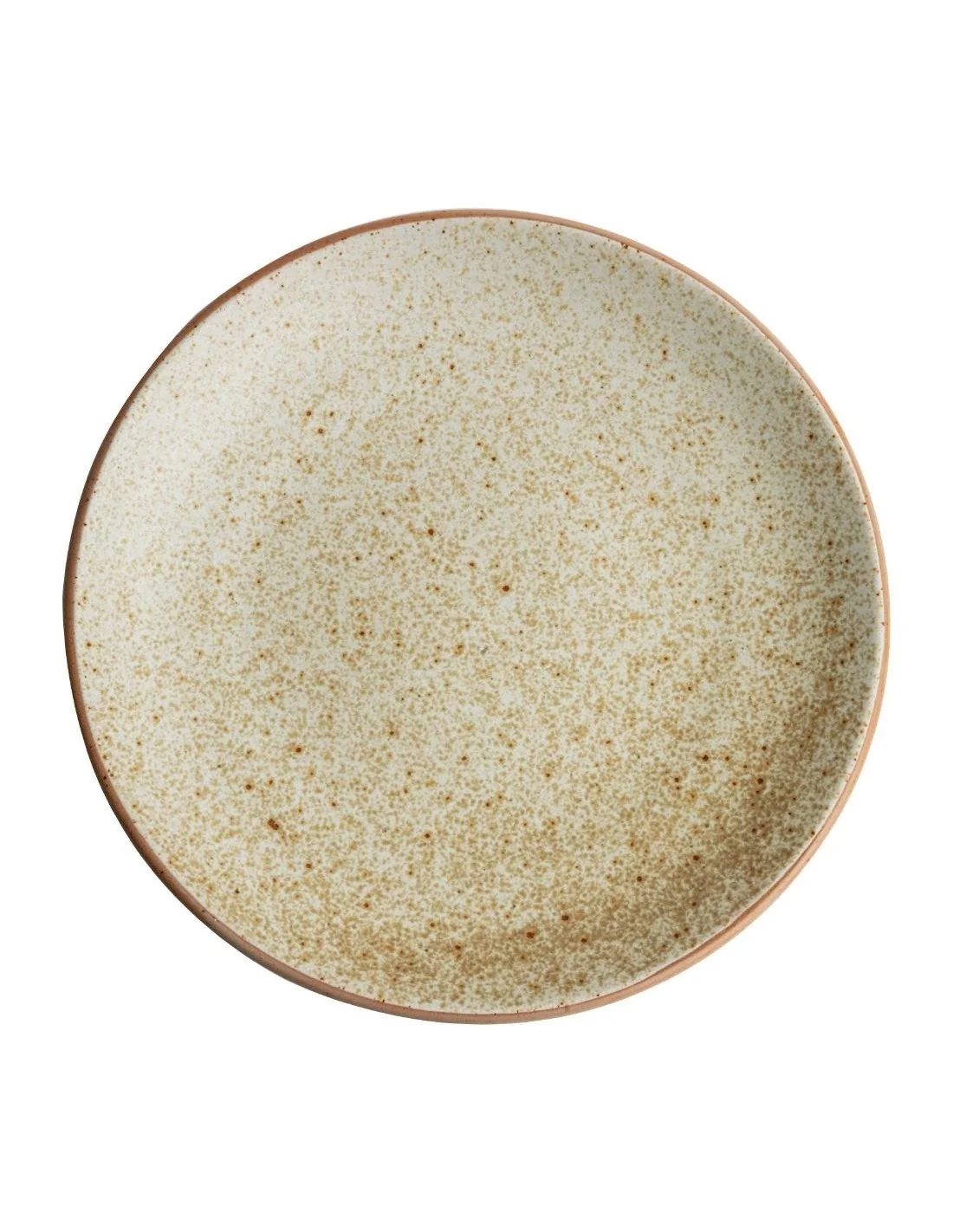 Assiettes coupes beige moucheté Olympia Canvas 27 cm (Lot de 6)