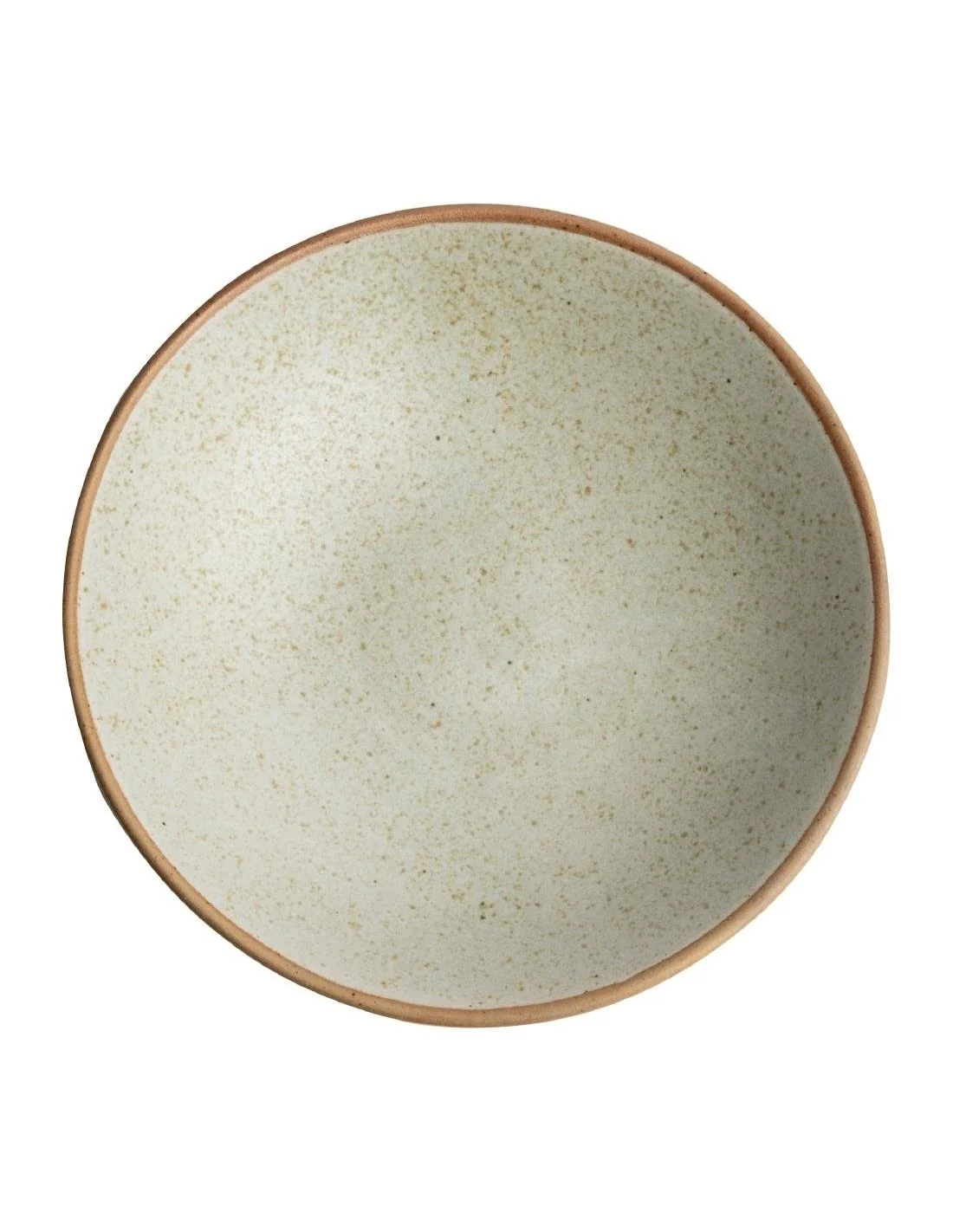 Assiettes creuses beige moucheté Olympia Canvas 20 cm (Lot de 6)