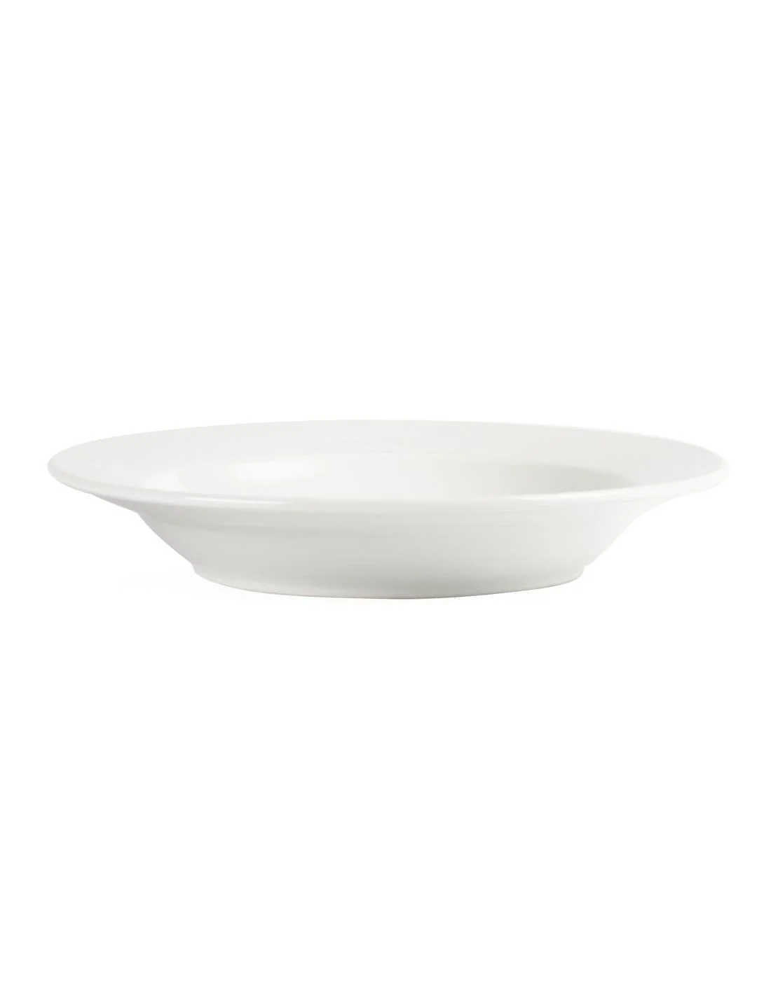Assiettes creuses blanches Olympia 270mm (Lot de 6)