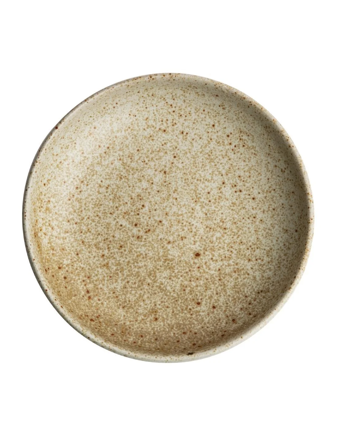 Assiettes creuses calottes beige moucheté Olympia Canvas 23 cm