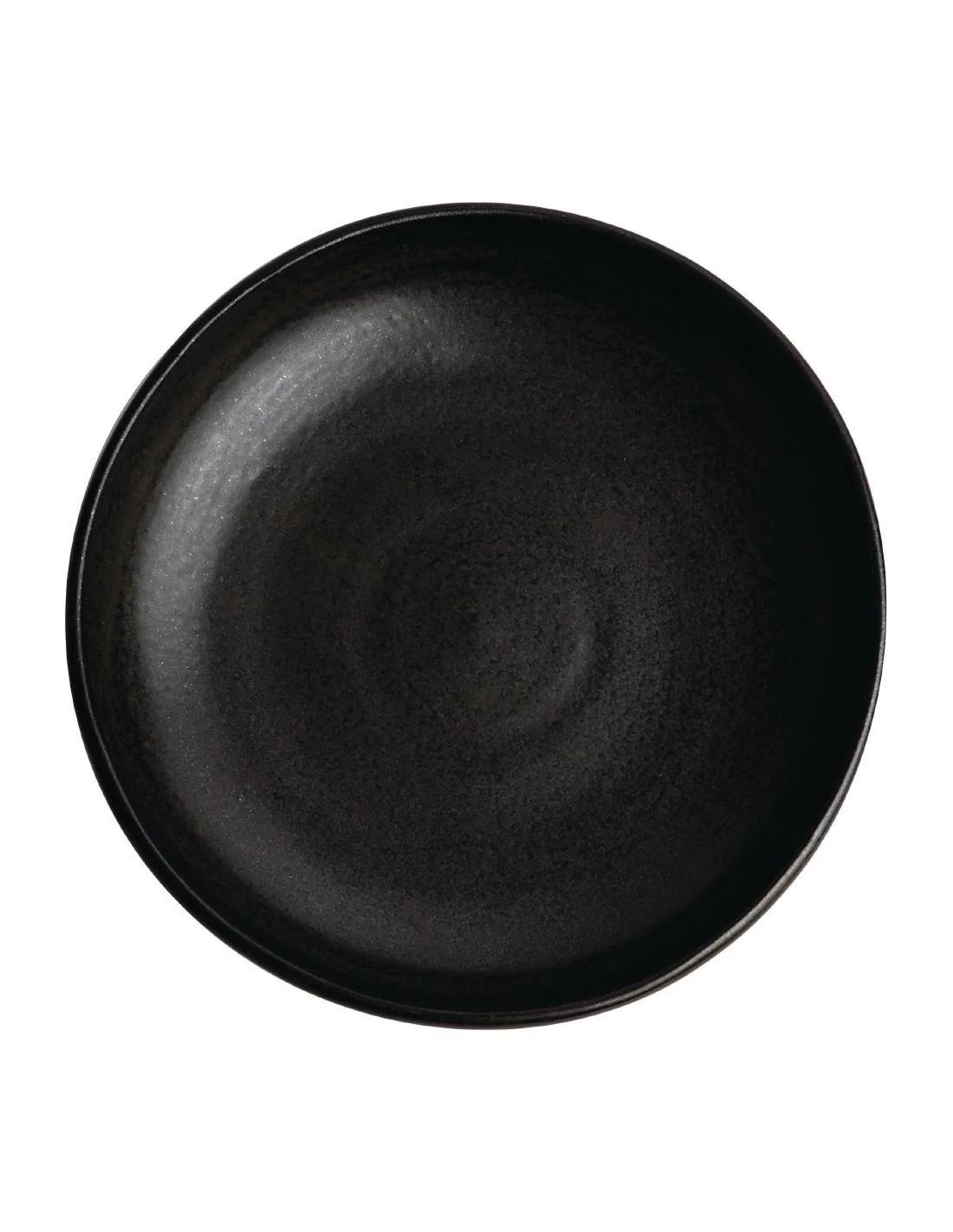 Assiettes creuses calottes noir mat Olympia Canvas 23 cm