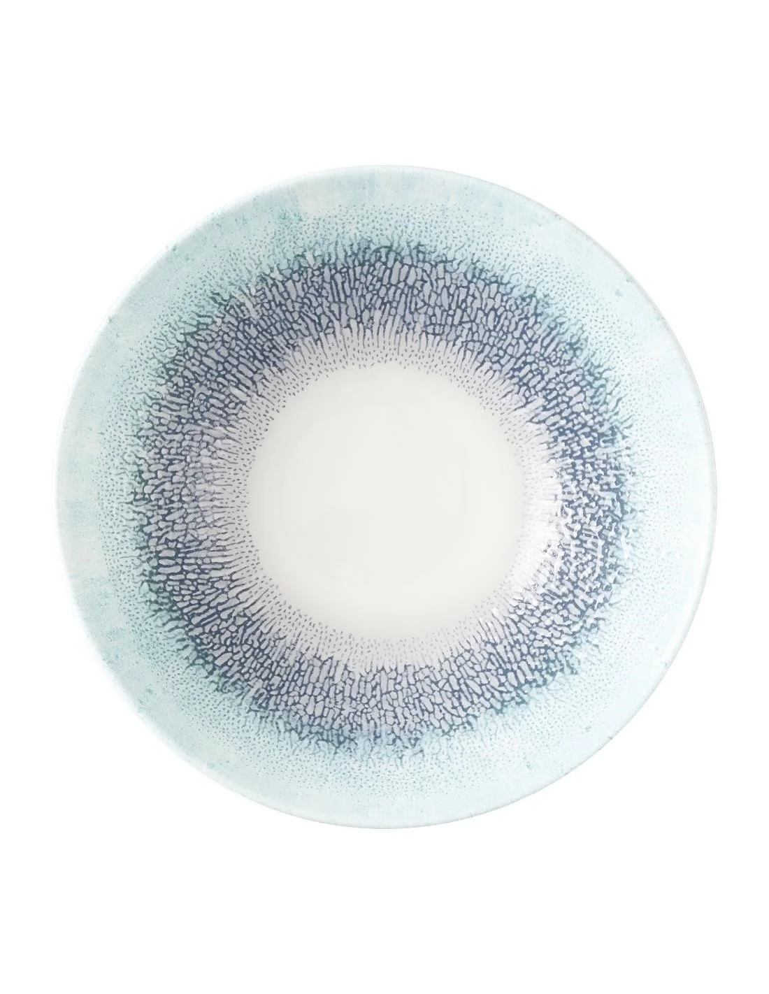 Assiettes creuses coupe ronde Churchill Studio Prints Fusion Blue 178mm (Lot de 6)