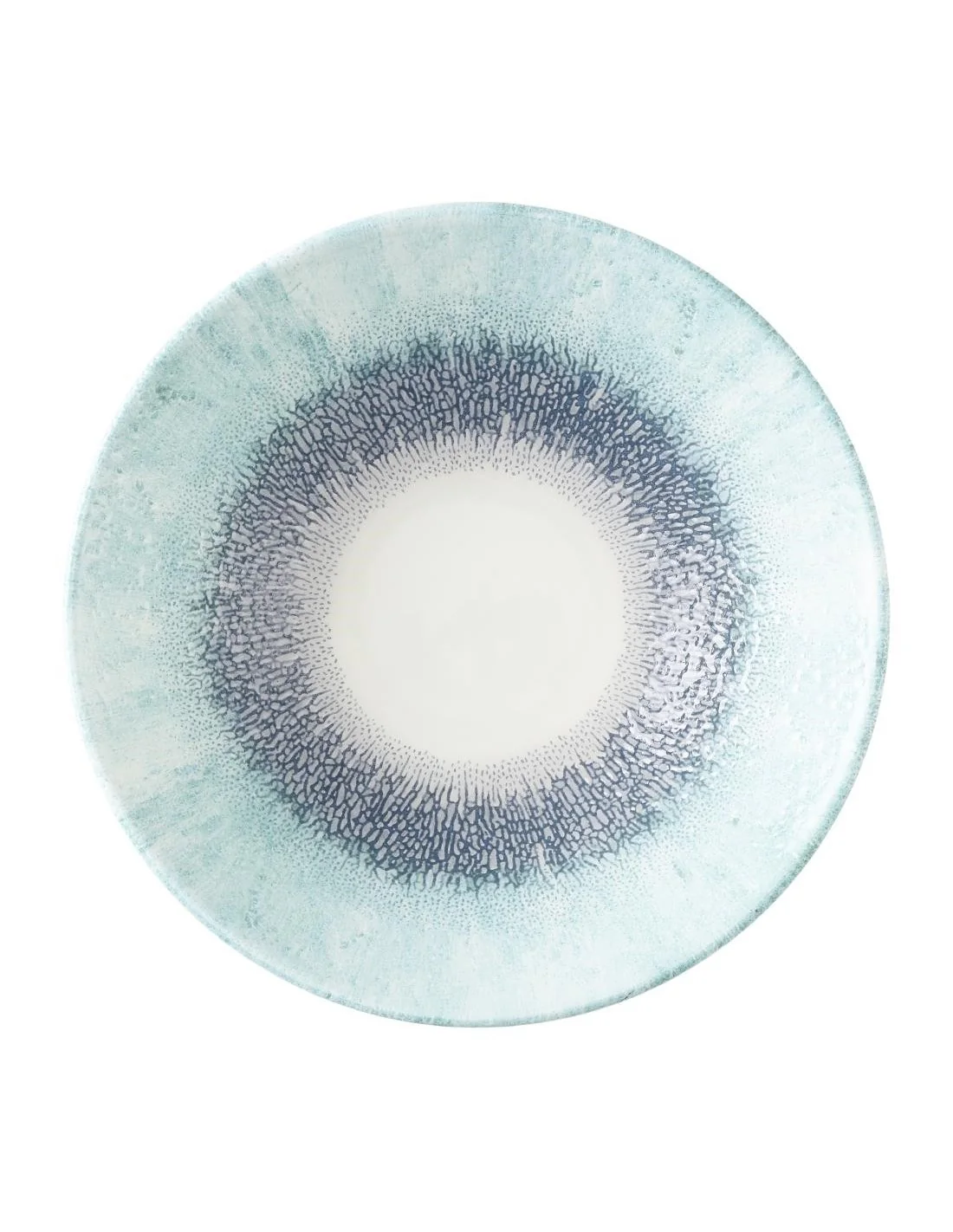 Assiettes creuses rondes Churchill Studio Prints Fusion Blue 203mm (Lot de 6)