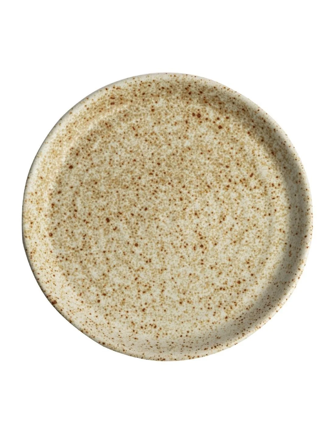 Assiettes plates beige moucheté Olympia Canvas 18 cm (Lot de 6)