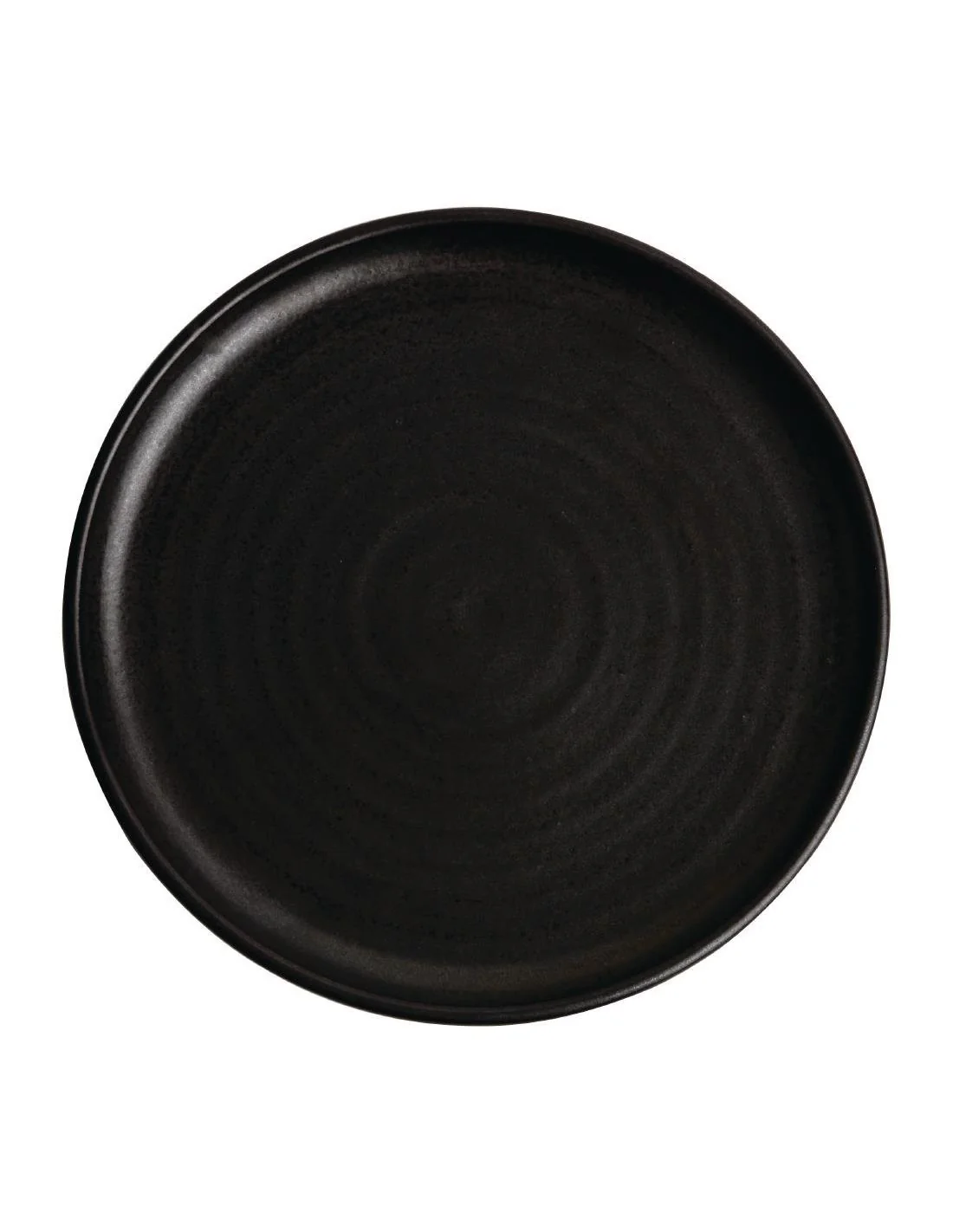 Assiettes plates noir mat Olympia Canvas 26,5 cm (Lot de 6)