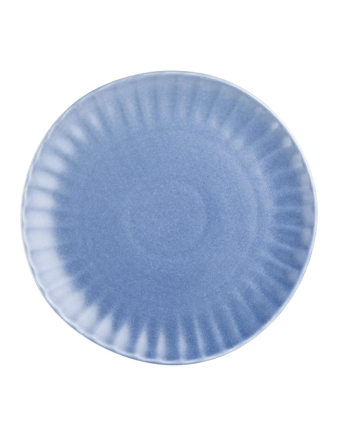 Assiettes plates Olympia Corallite bleues 280 mm (lot de 6)