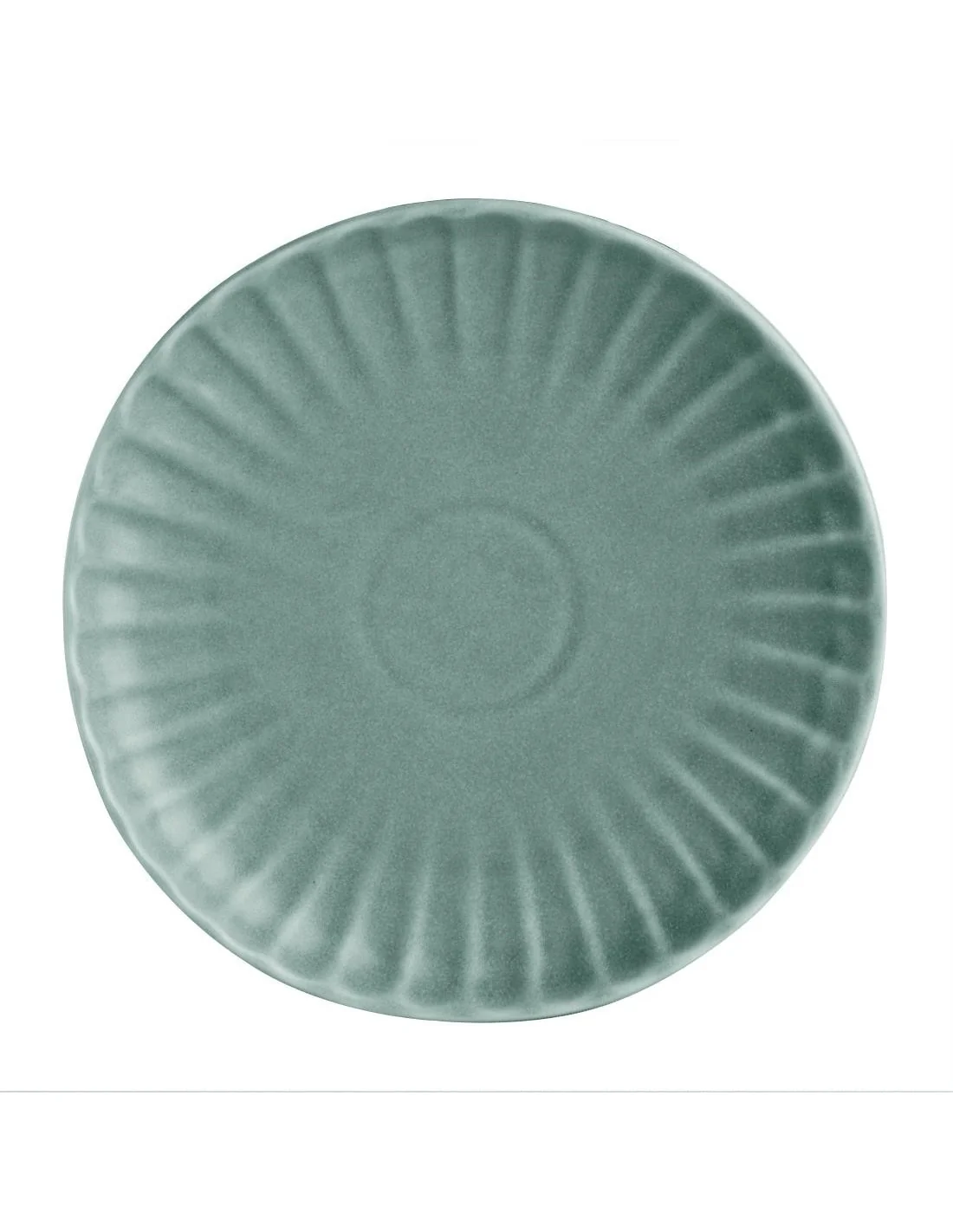 Assiettes plates Olympia Corallite vertes 205 mm (lot de 6)