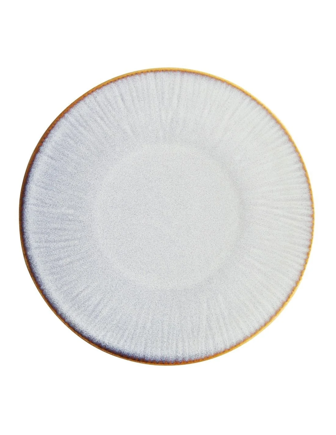 Assiettes plates Olympia Drift en relief gris 220mm (lot de 6)