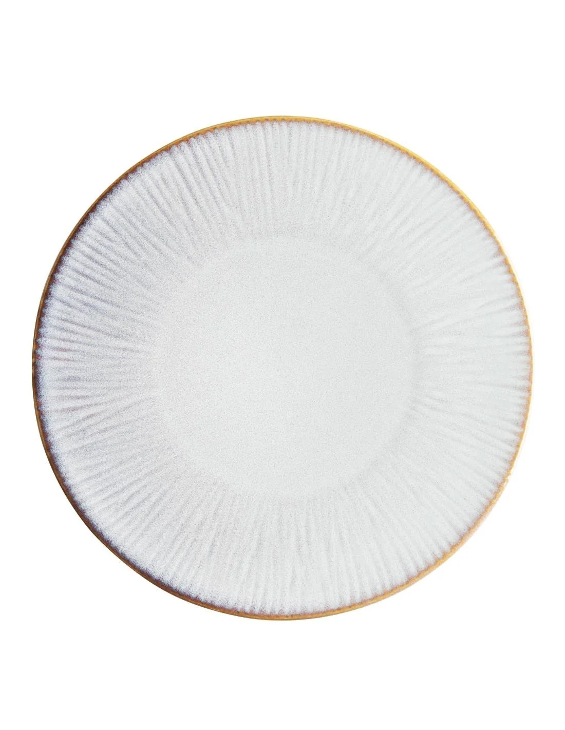 Assiettes plates Olympia Drift en relief gris 280mm (lot de 4)