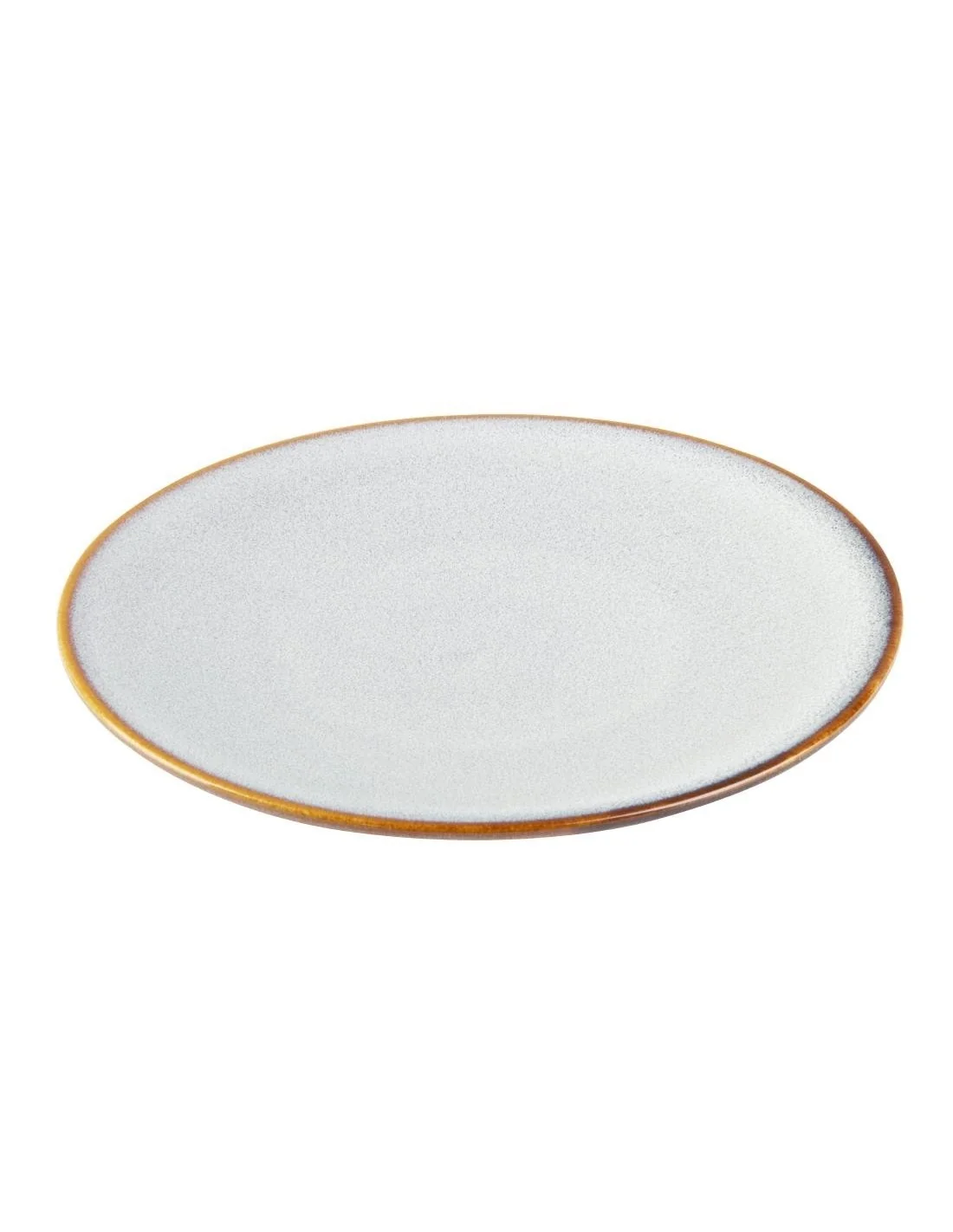 Assiettes plates Olympia Drift gris uni 180 mm (lot de 6)