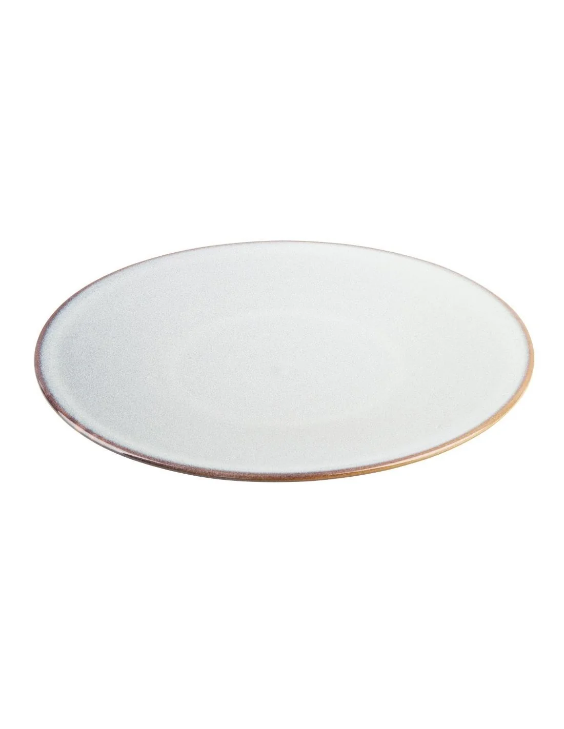 Assiettes plates Olympia Drift gris uni 280 mm (lot de 4)