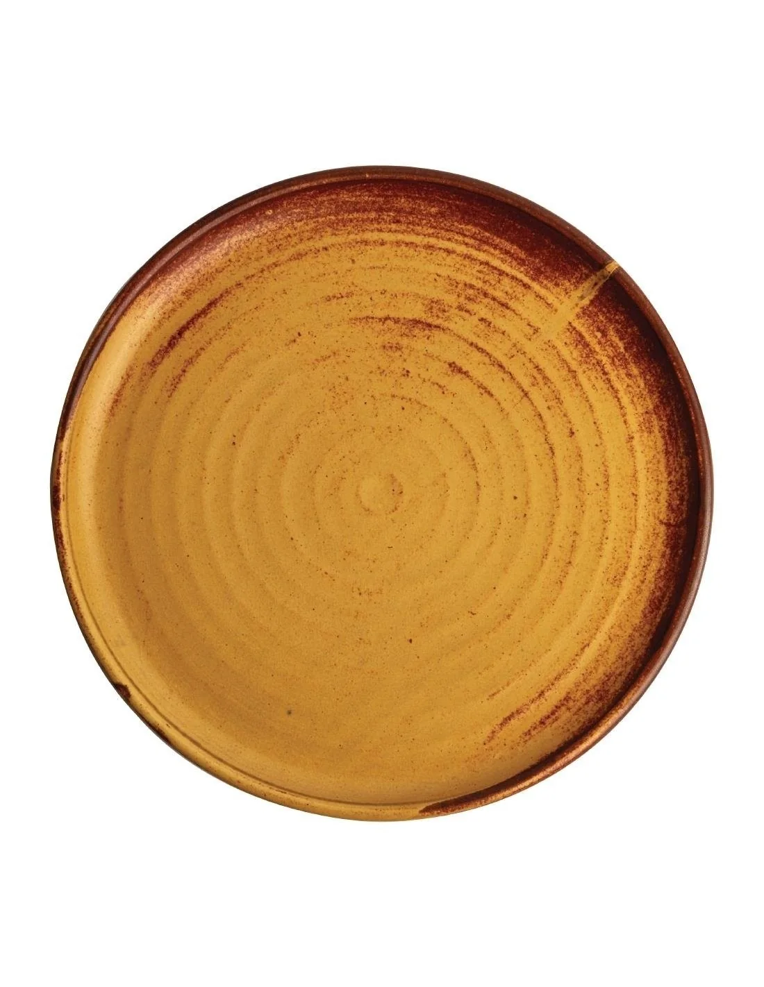 Assiettes plates terre de sienne Olympia Canvas 26,5 cm (Lot de 6)