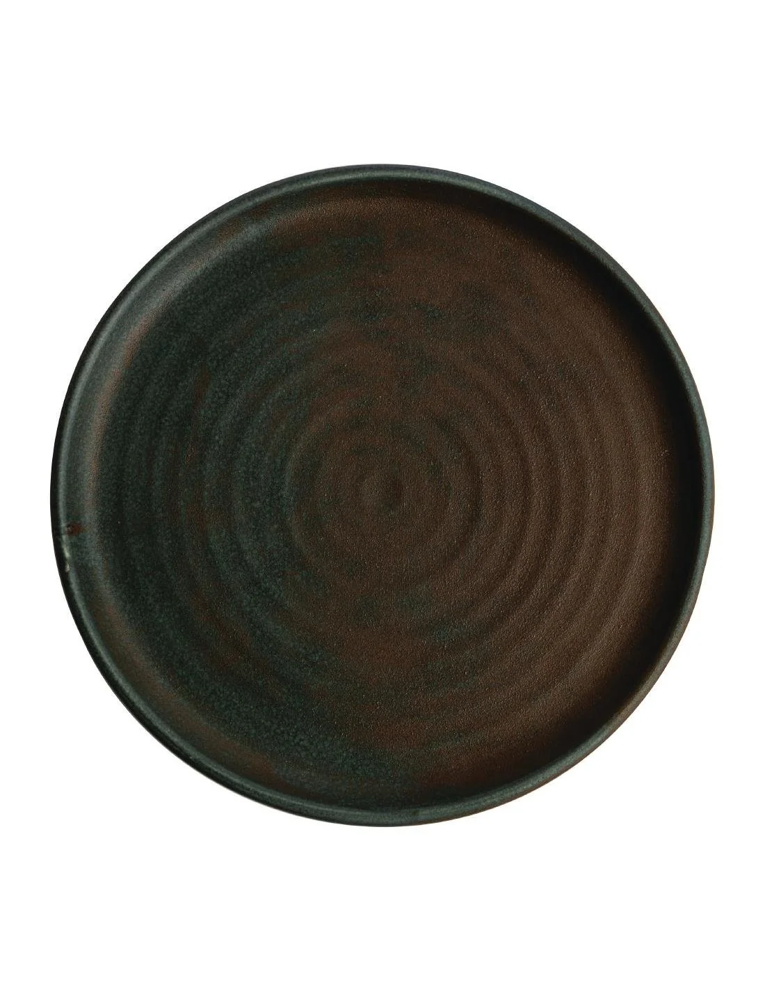 Assiettes plates vert bronze Olympia Canvas 26,5 cm (Lot de 6)