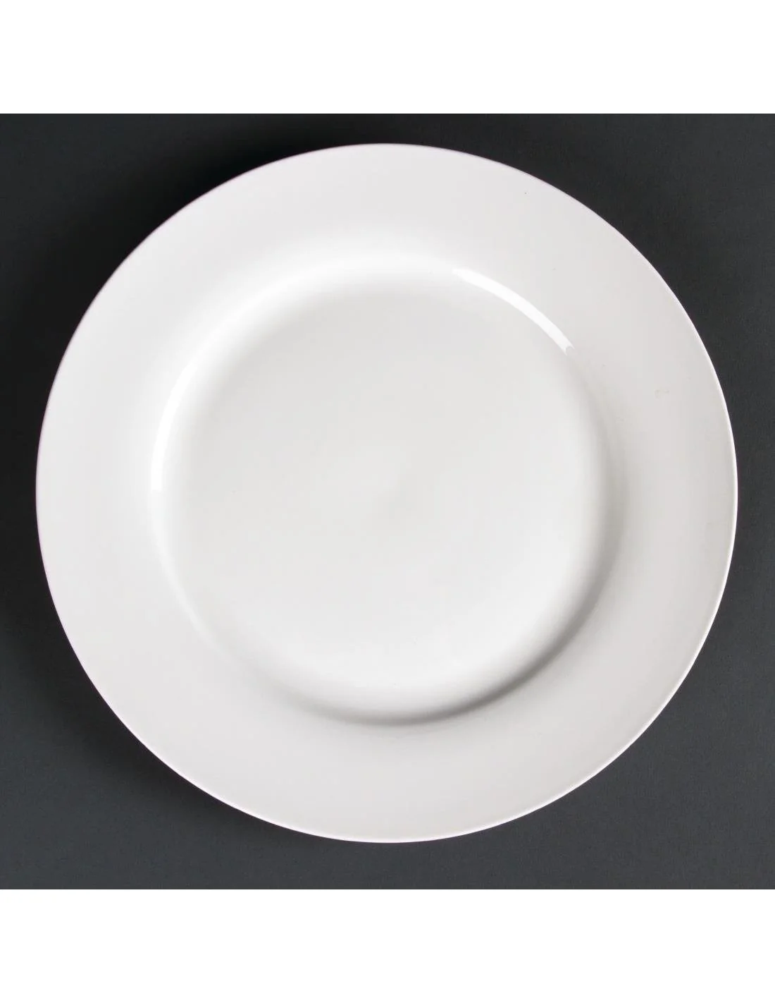 Assiettes rondes à bord large Olympia Lumina 270mm (Lot de 4)