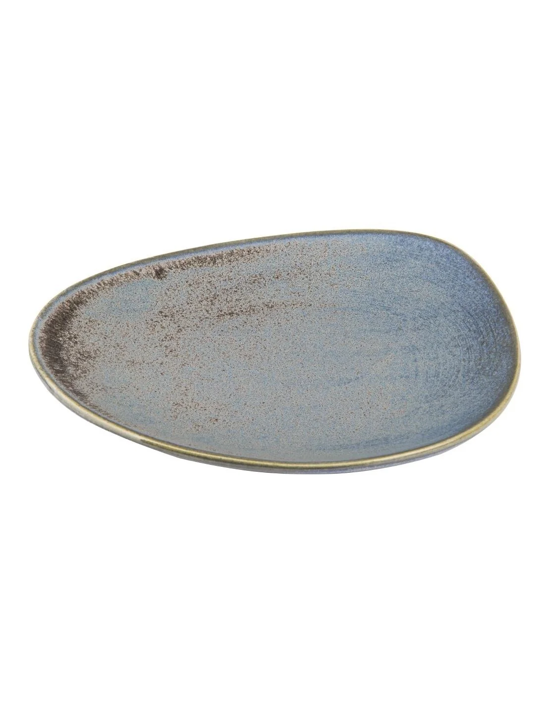 Assiettes triangulaires Olympia Ember Blue 308mm (lot de 4)