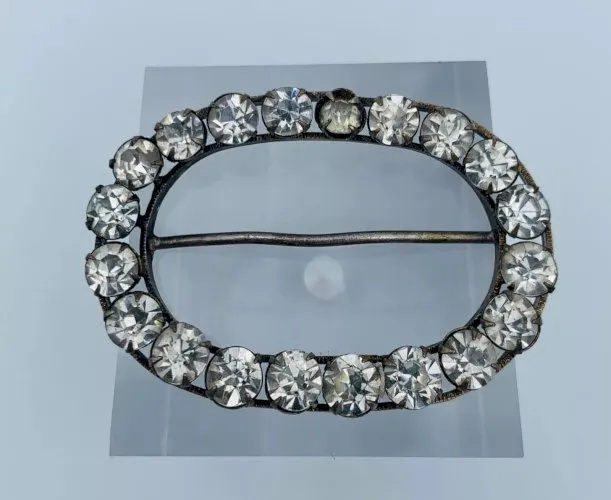 ATTACHE FOULARD VINTAGE FANTAISIE OVALE OXYDES RONDS 7 GRAMMES 62 W1265