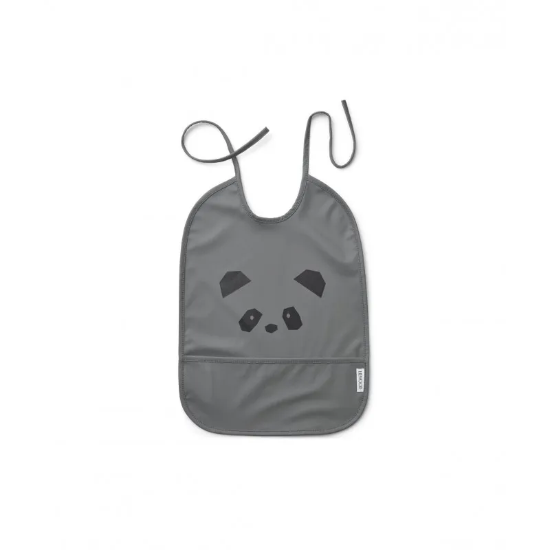 babero impermeable panda face