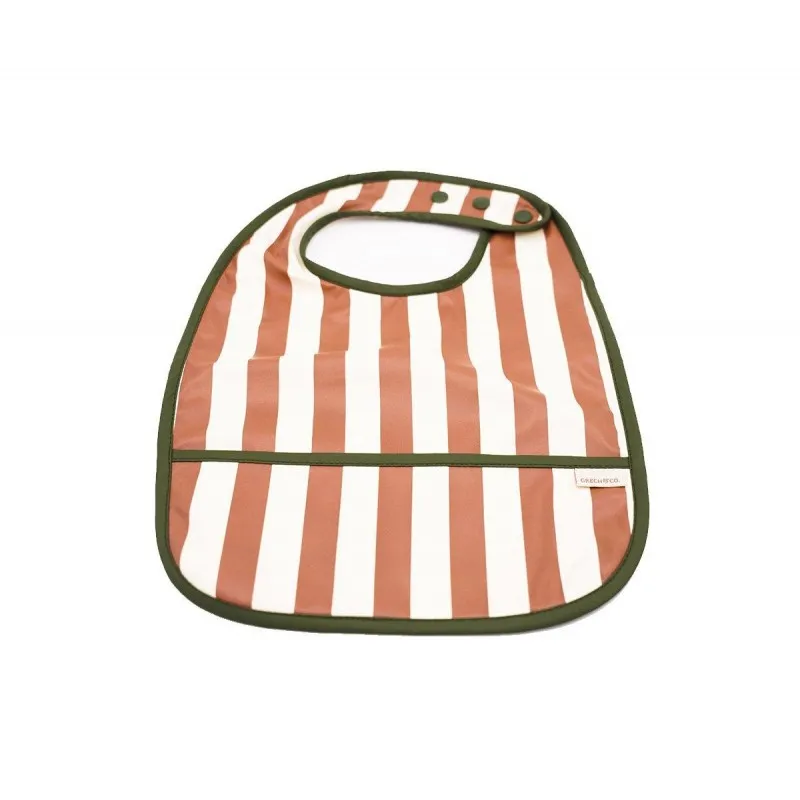 babero impermeable rayas atlas/tierra