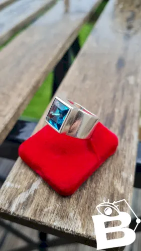 Bague ancienne en argent poinçon minerve