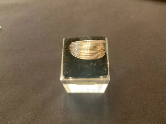 Bague argent multi brins d’argent ( taille réglable)