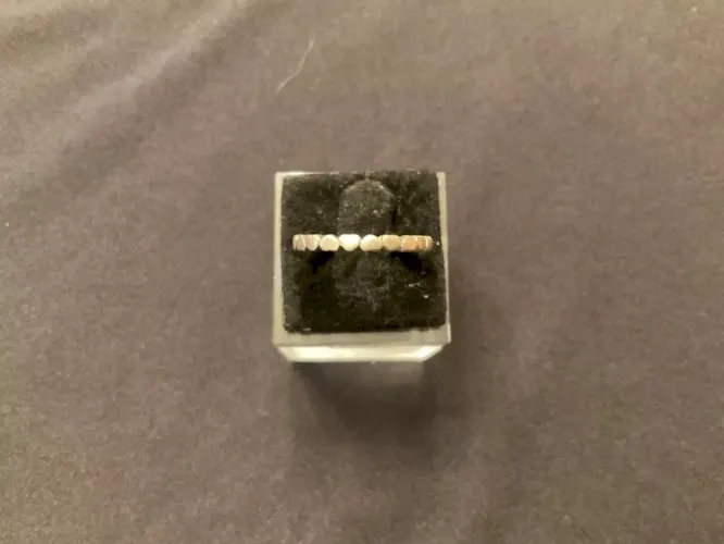 Bague argent multi petits coeurs (T54)