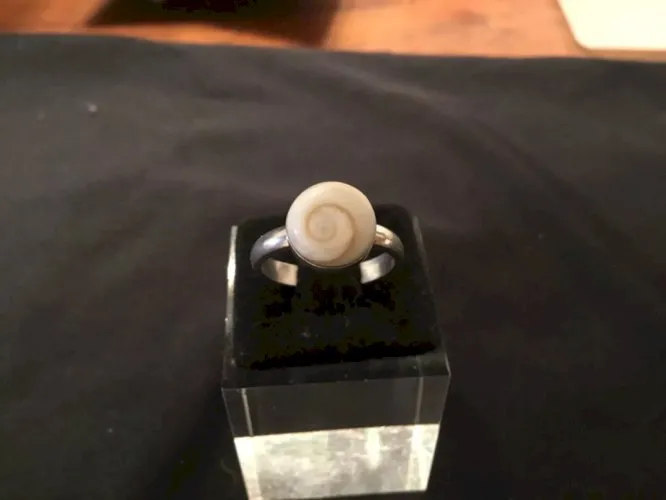 Bague argent œil de sainte Lucie taille 52