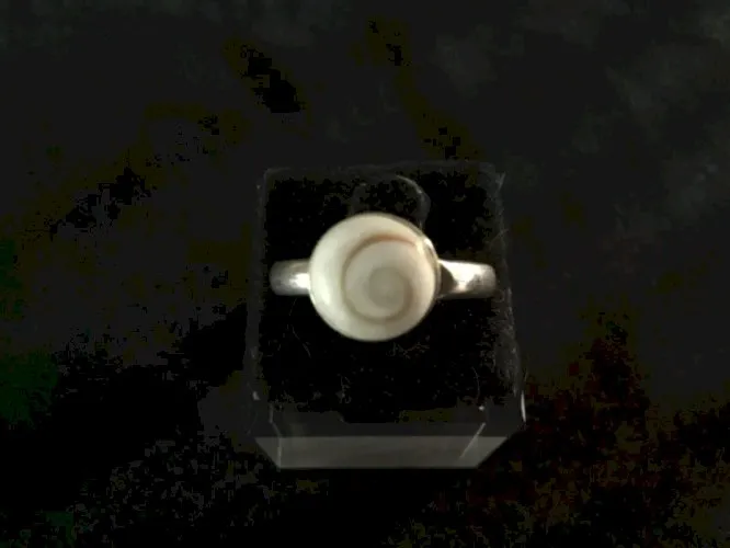 Bague argent œil de sainte Lucie taille 57