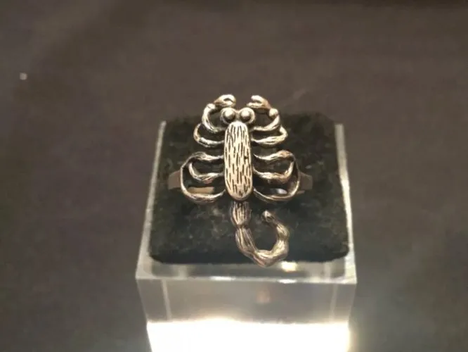 Bague argent scorpion T52