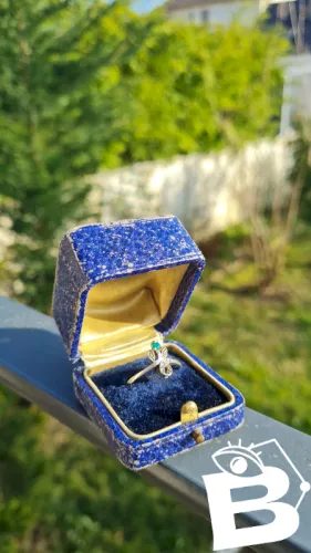 Bague en argent ancienne en forme de fleur