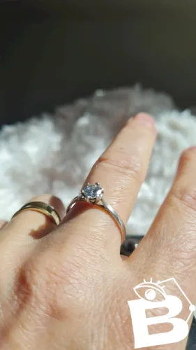 Bague en argent et strass