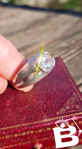 Bague en argent grande taille 20,6