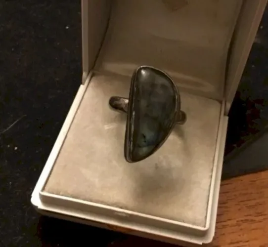 Bague en argent pierres T59