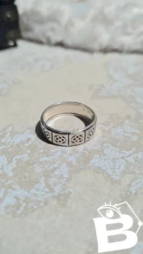 Bague en argent pour Homme motifs celtique T: 18,5