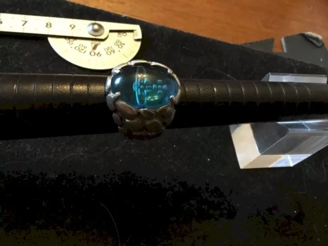 Bague mixte ,taille 54-Argent 925 massif et orfèvre signée